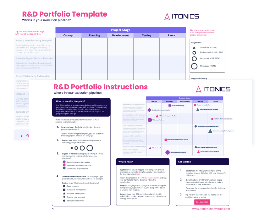 R&D Portfolio Mapping Template