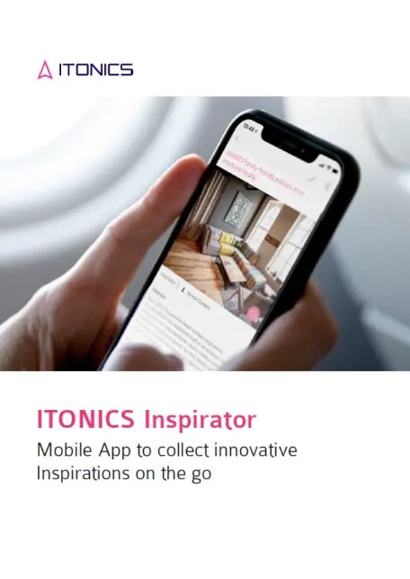 Produkt Flyer: ITONICS Inspirator App
