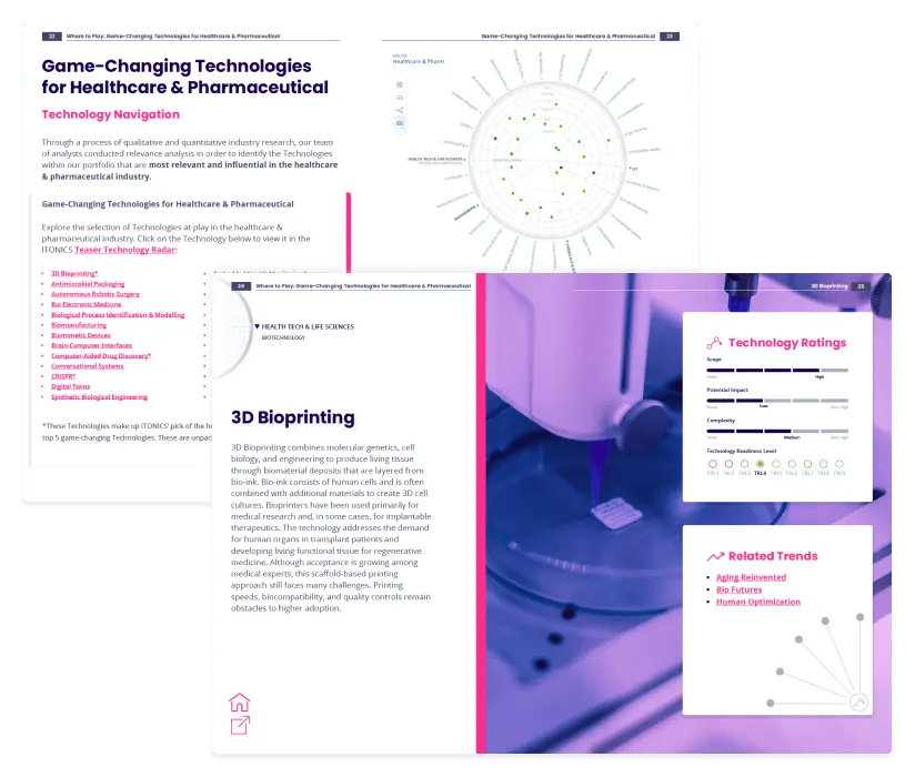 Game-Changing Technologies for Healthcare & Pharmaceutical Technology Report - Free Download