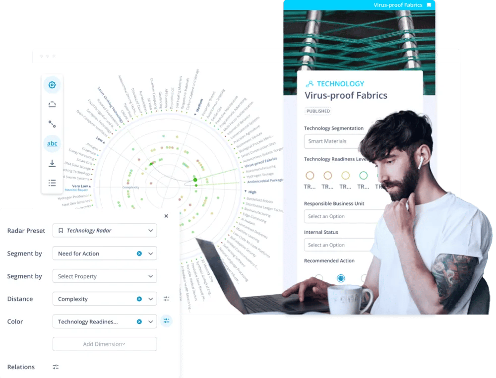 ITONICS Innovation OS provides technology scouting features to improve your organization’s technology management.