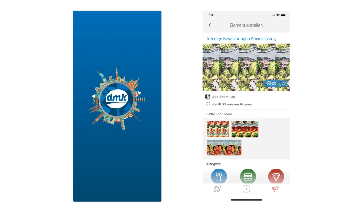 DMK Inspirator App unterstützt durch ITONICS